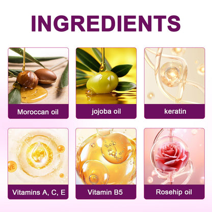 ✨Silky Smooth Hair Vitamin Capsules — 🧴Nourishing Leave-In Serum for Dry, Frizzy & Damaged Hair